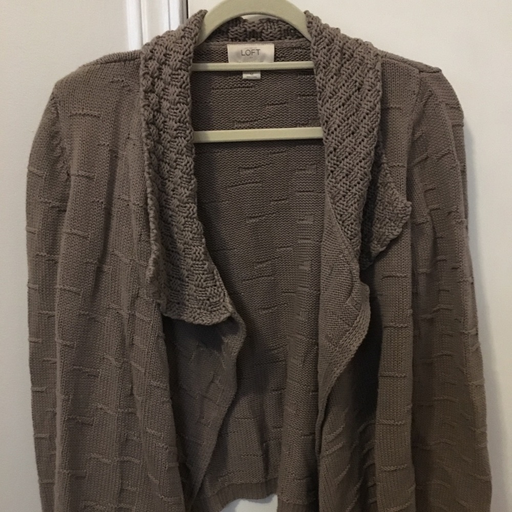 Super warm taupe cardigan